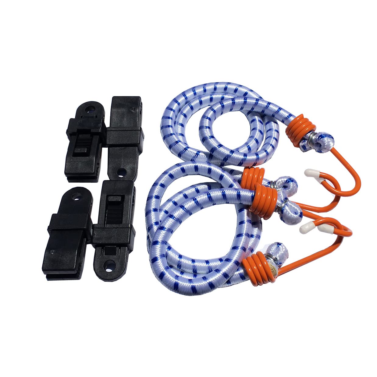 AllGuard Gust Strap Wind Protector Kit – Heavy-Duty Car Cover Straps with Bungee Cords and Hooks & Strong Locking Clips, Universal Fit for Most Cars, SUVs, Trucks, Keeps Covers Secure in High Winds